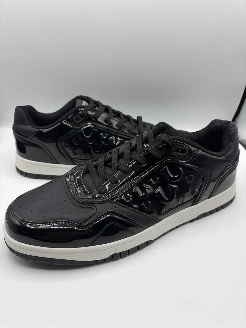 True Religion Men's Jones Court Emboss Sneakers TR-JONES-S US Sz 12 Black